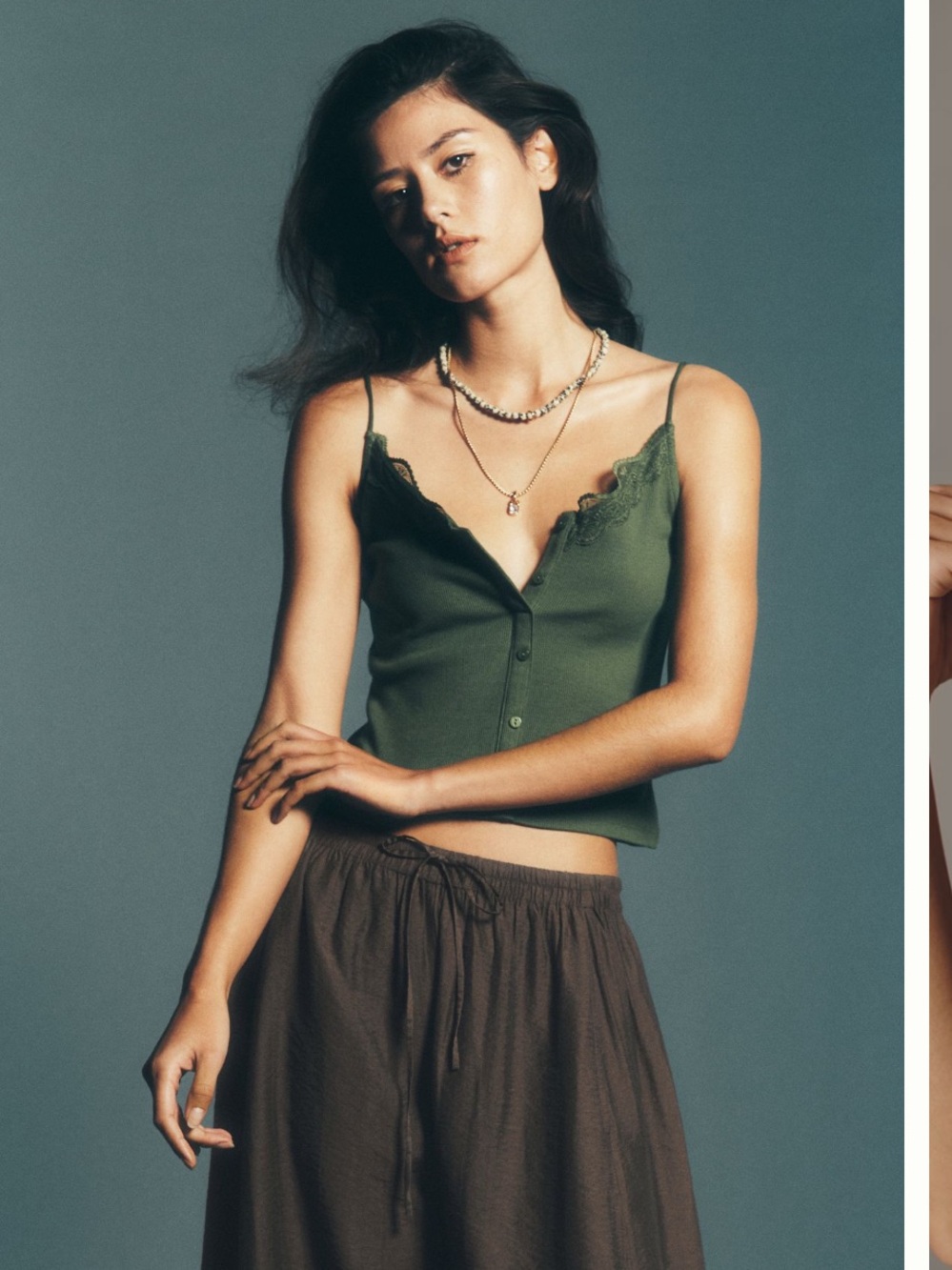 NWT Anthropologie Lace Trim Cami S